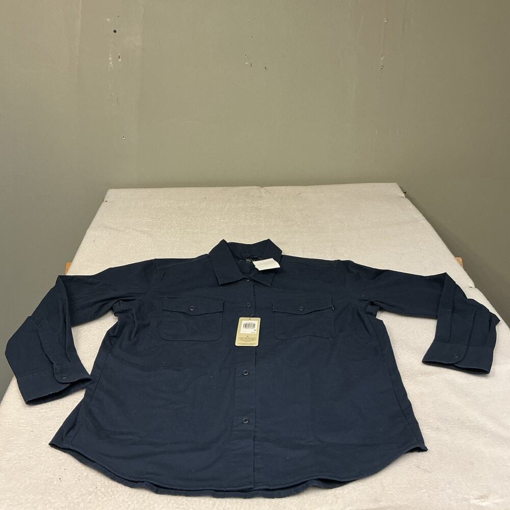 Dockers Mens Long Sleeve Navy Collard Shirt Sz Small NWT, 3591